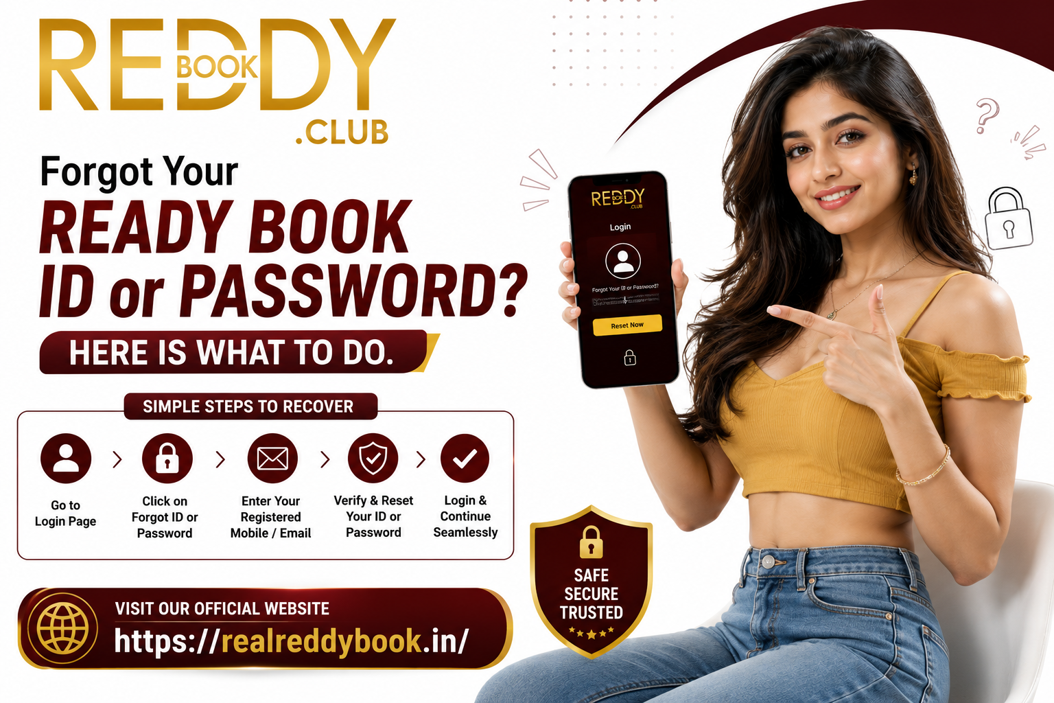 Ready Book account recovery and login help